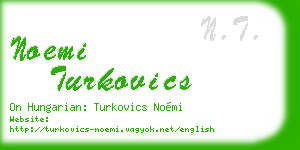 noemi turkovics business card